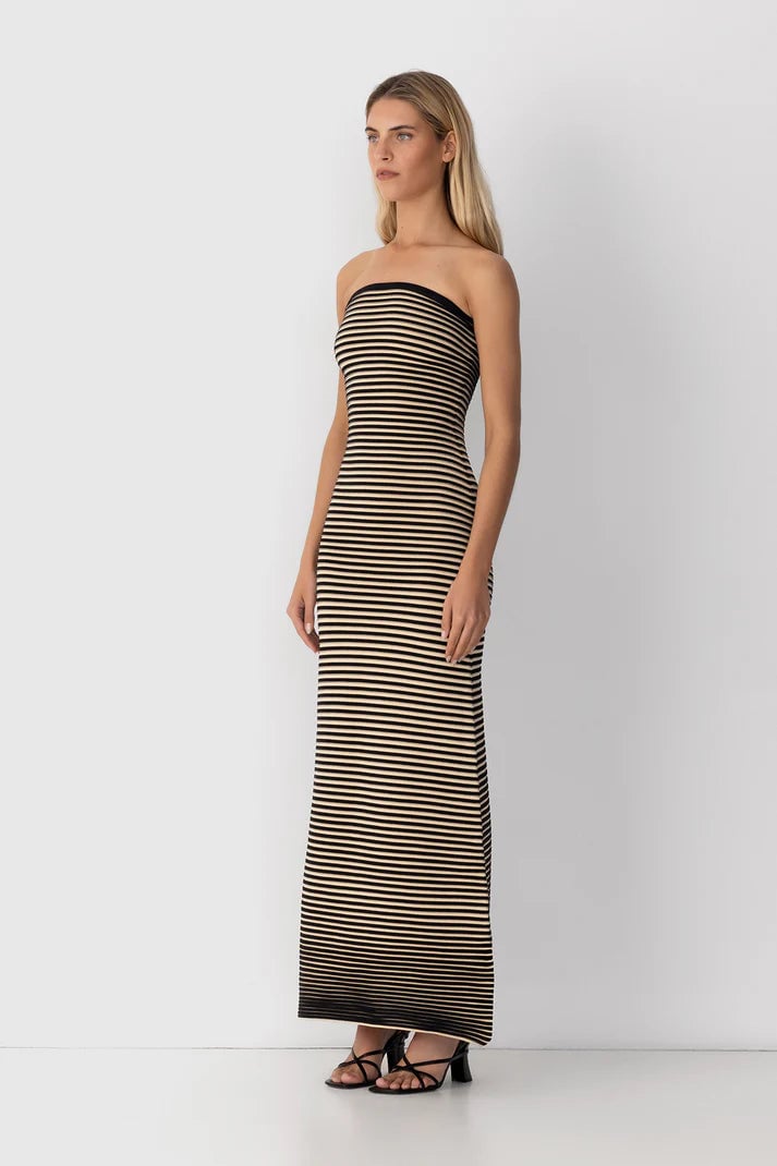 The Wolf Gang Sunmor Knit Maxi Dress - Noir photo 3