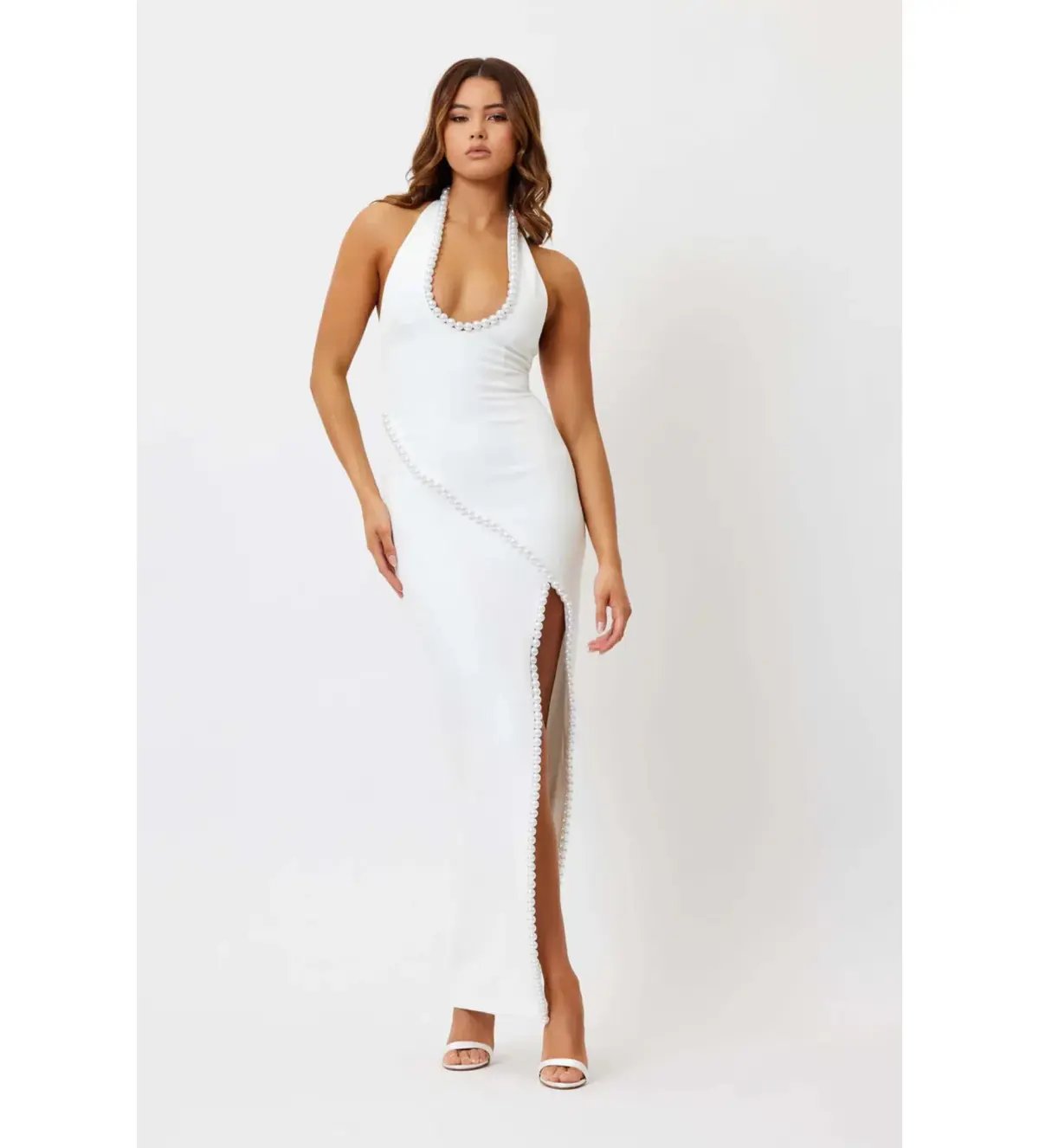 Bianca and Bridgett Laura Maxi Dress Pearl Size 10 photo 2