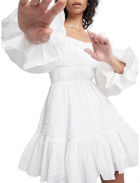 Aje Impression Dress White Size 6 photo 5