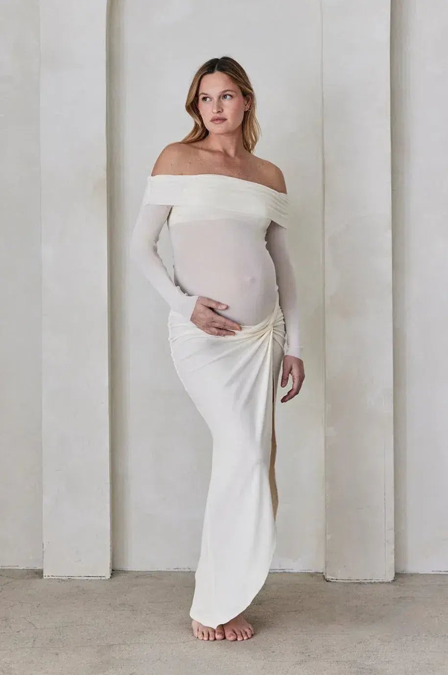 Bumpsuit Maternity Set White Size S/Au 8 photo 3
