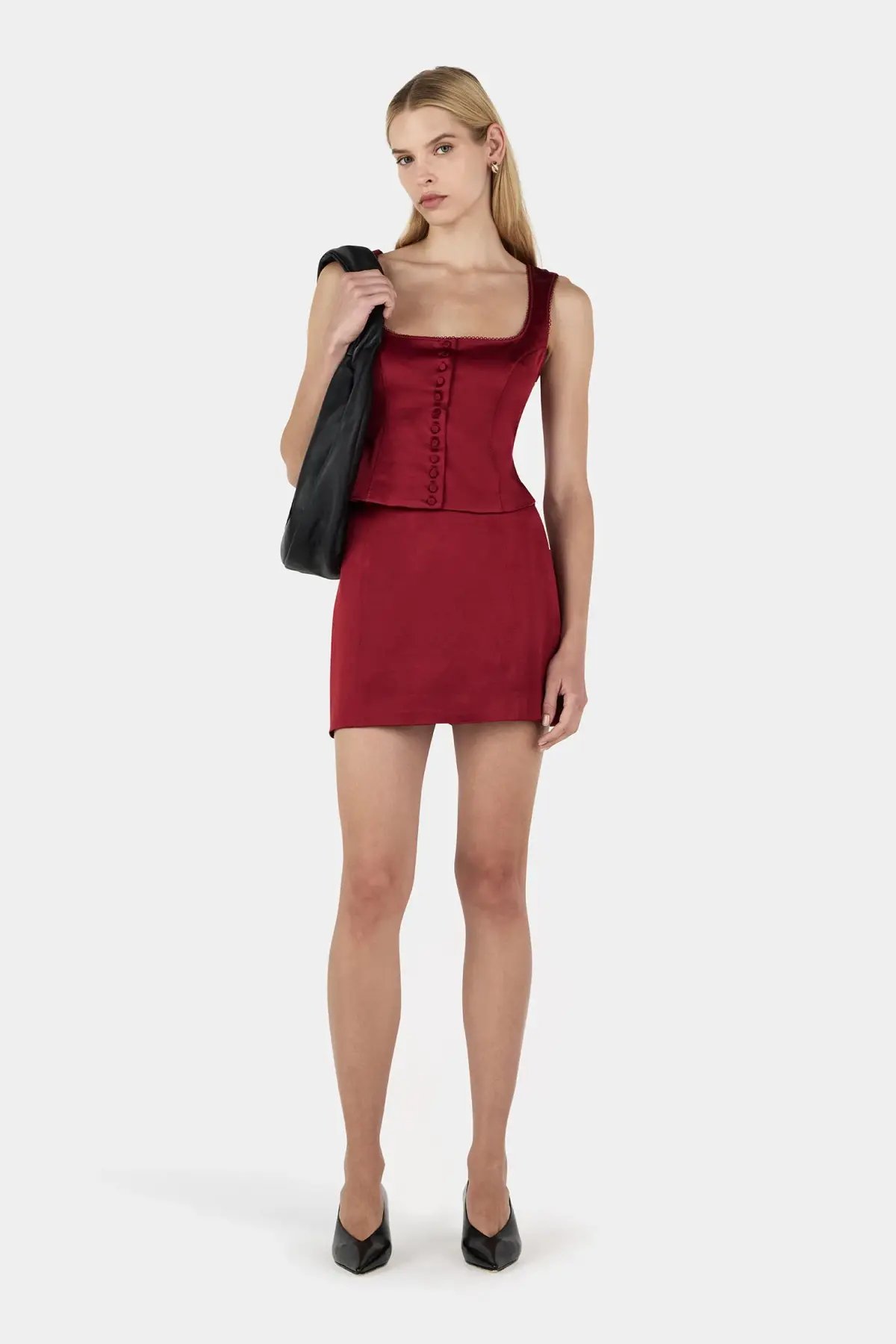 Hansen and Gretel Rowena Corset Top Red Dahlia Size AU 12 photo 5