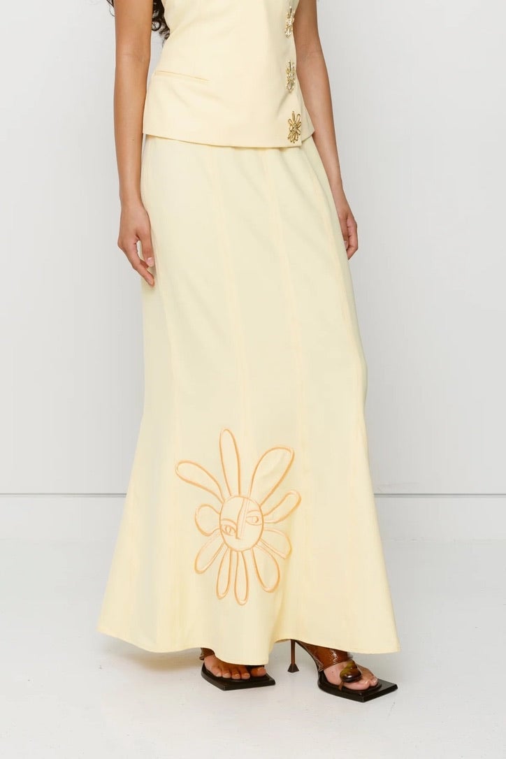 The Wolf Gang Inka Maxi Skirt - Butter photo 4