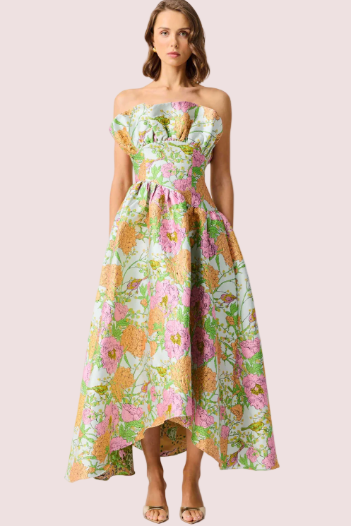 Elliatt Elliat Laurel Gown - Green Floral photo 2