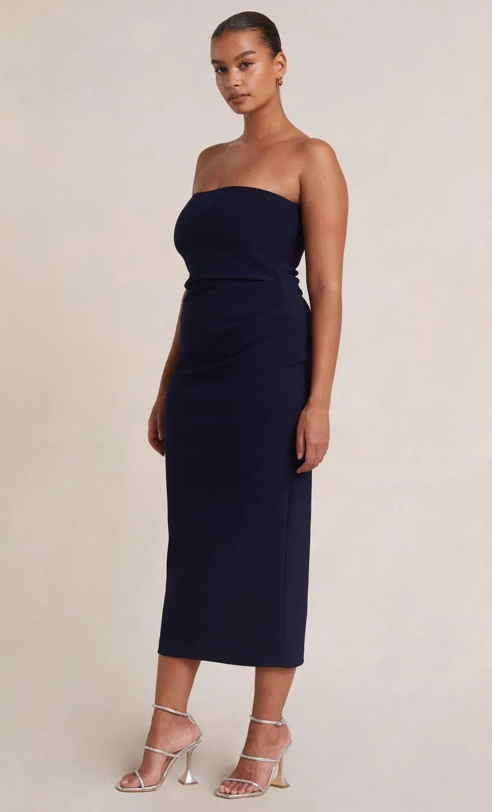 Bec & Bridge Be Mine Strapless Midi Dress Ink Size 10 photo 2