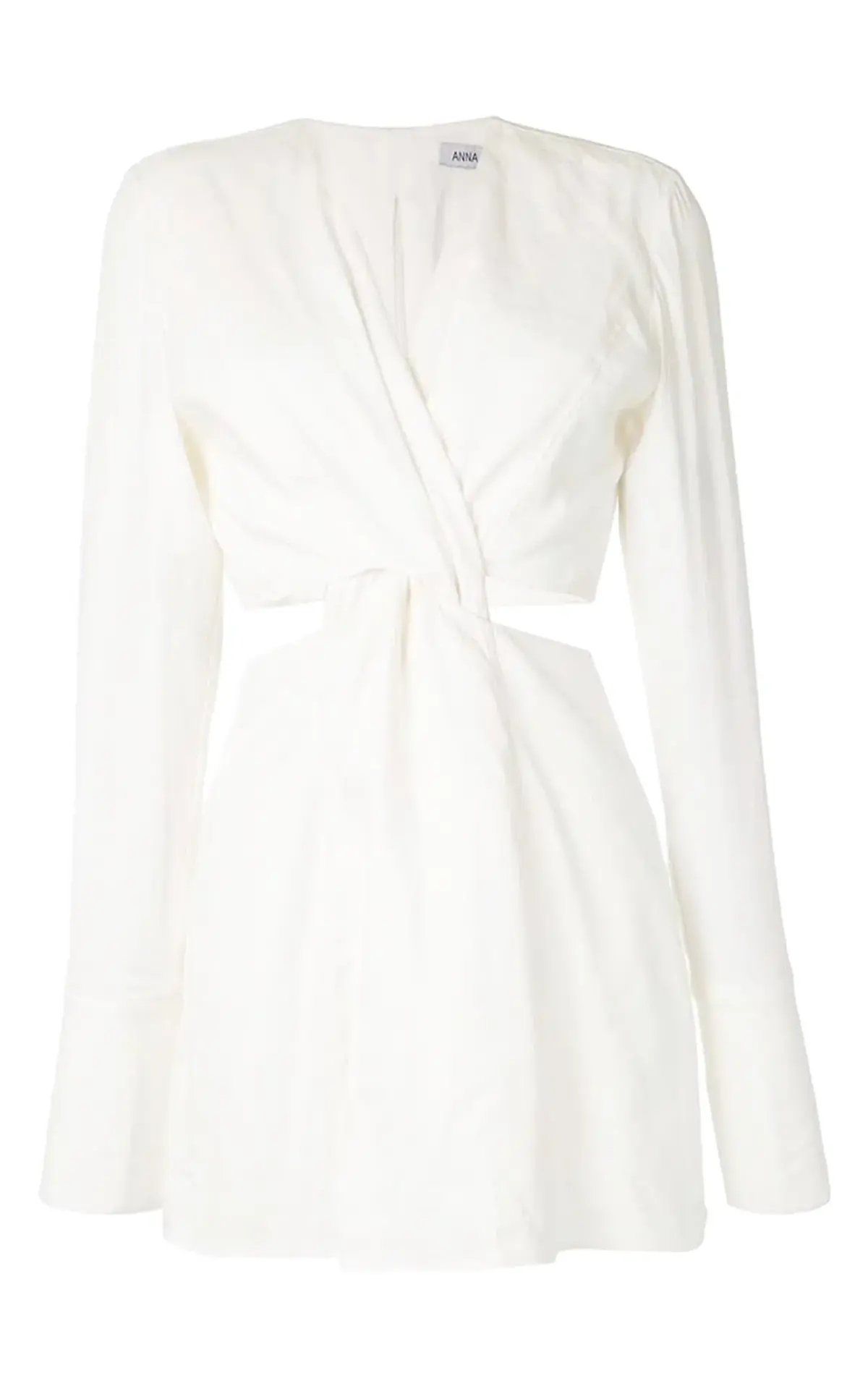 Anna Quan Harley Knot Detail Dress White Size 6 photo 3