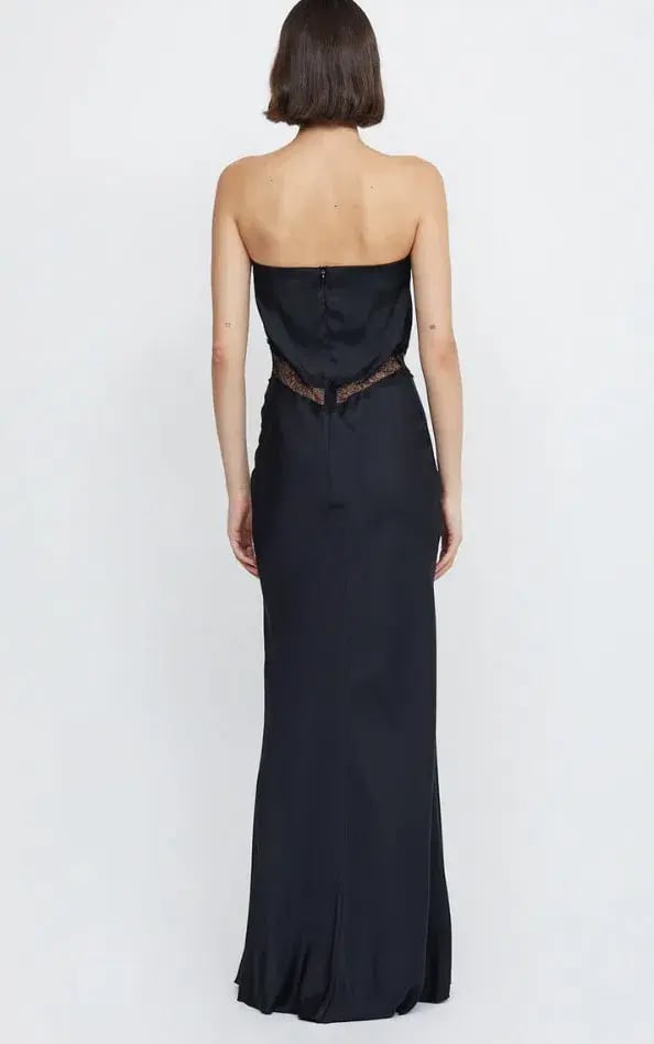 Bec & Bridge Spencer Lace Strapless Maxi Dress Black Size M / AU 10 photo 2