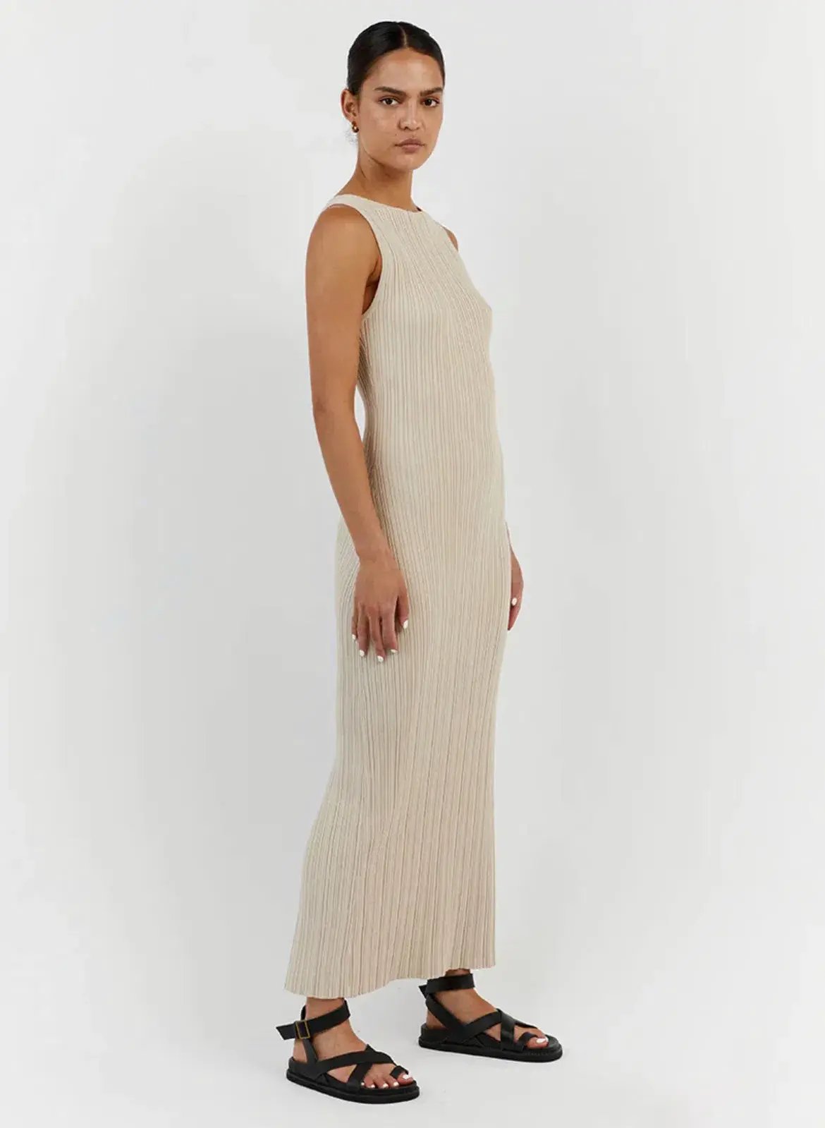 Dissh Sienna Stone Midi Dress Beige Size XS / AU 6 photo 2
