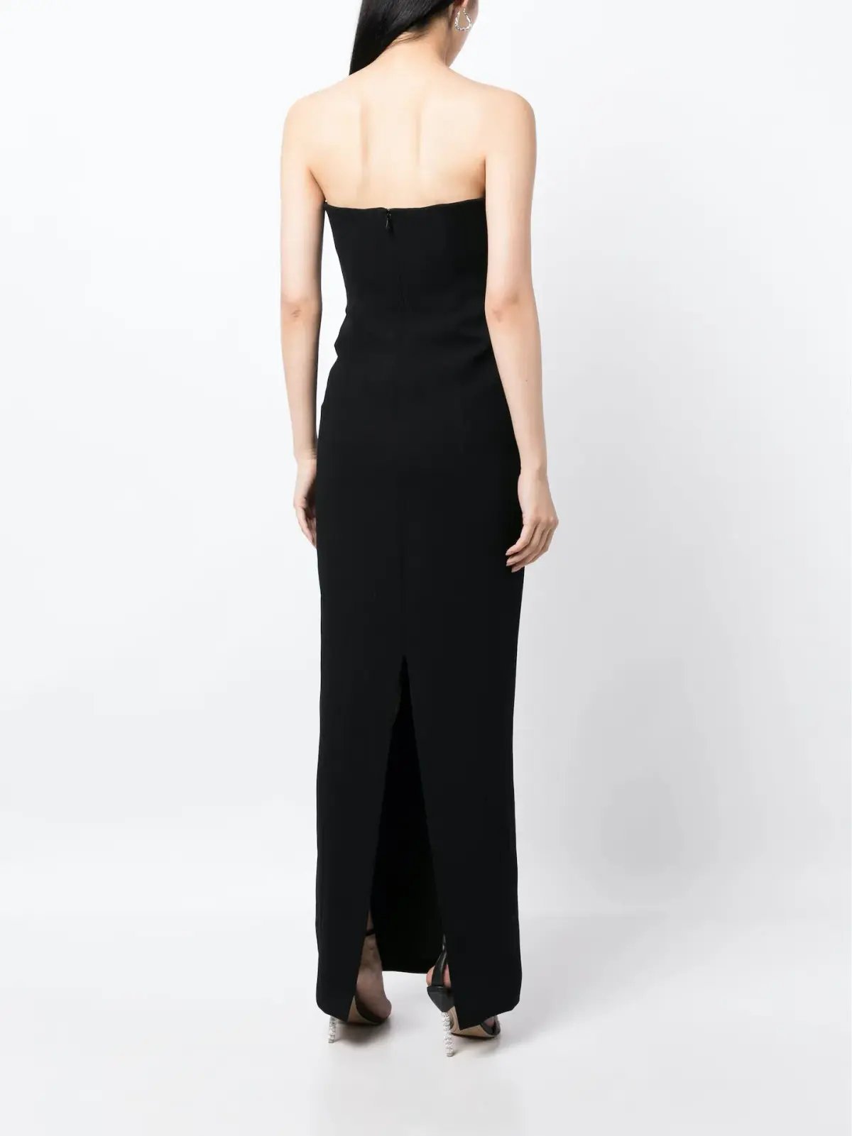 Rachel Gilbert Lukas Gown Black Size 8 photo 3