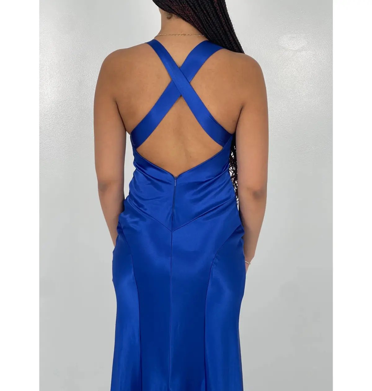 Ruth Tarvydas Aries Gown Blue Size 6 photo 4