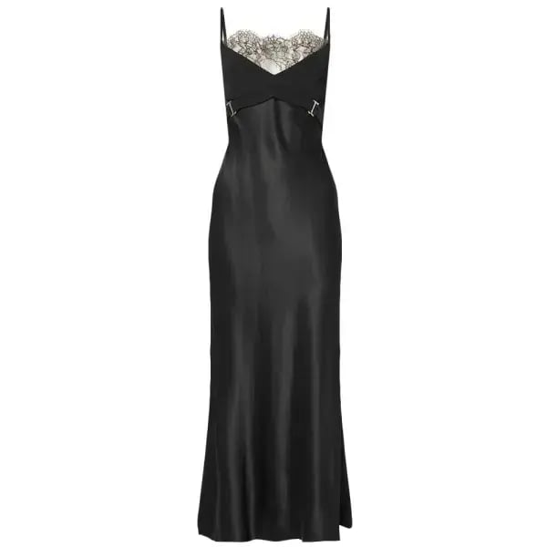 Dion Lee Lace E-Hook Slip Dress Black Size 6 photo 5