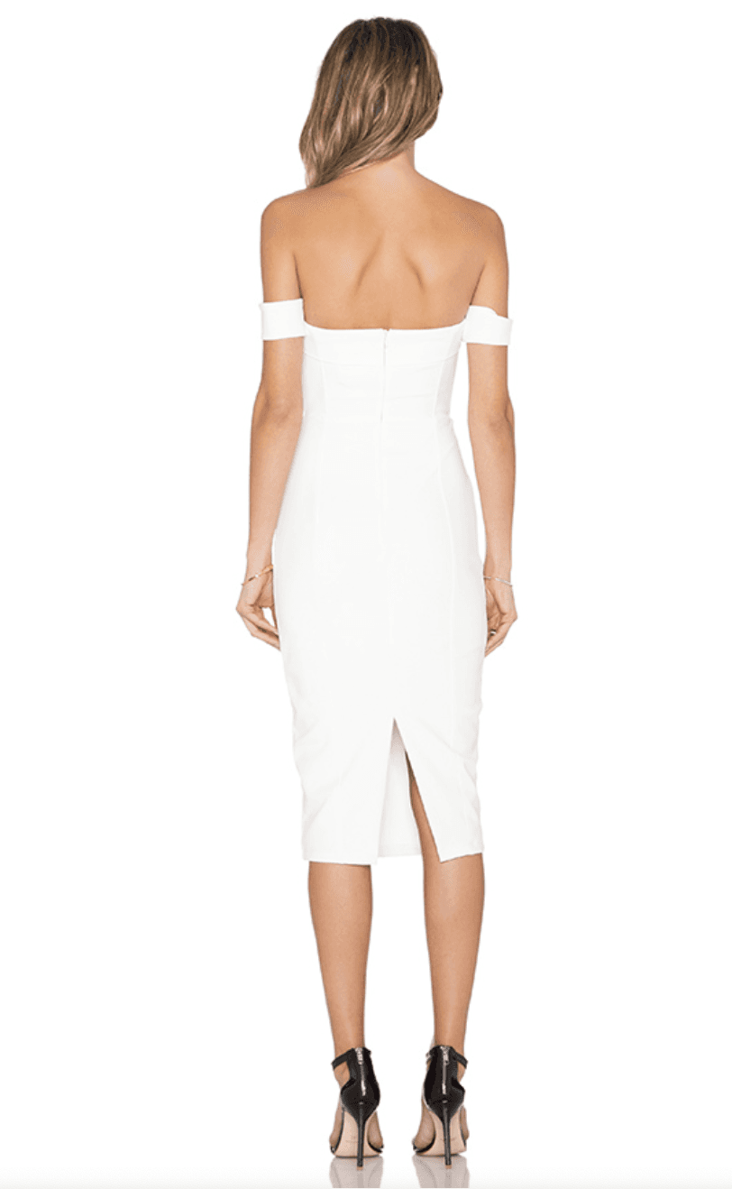 MISHA IVORY CHLOE MIDI DRESS SIZE 6 photo 3