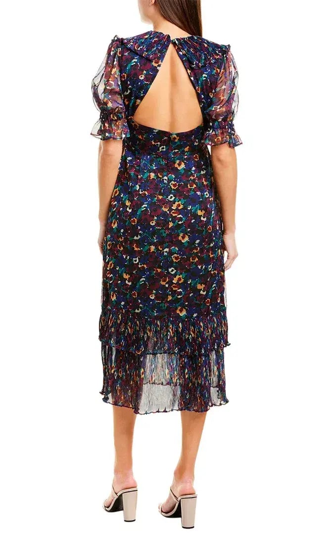 Talulah On the Rocks Midi Dress in Confetti Bloom Print Size L photo 2
