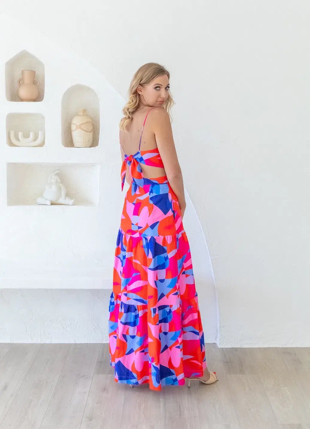 Rebecca Vallance Iggy Cut Out Maxi Dress Print Size 8 photo 2