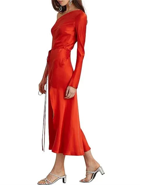 Bec and Bridge Classic One Shoulder Dress Red Size 10 photo 3
