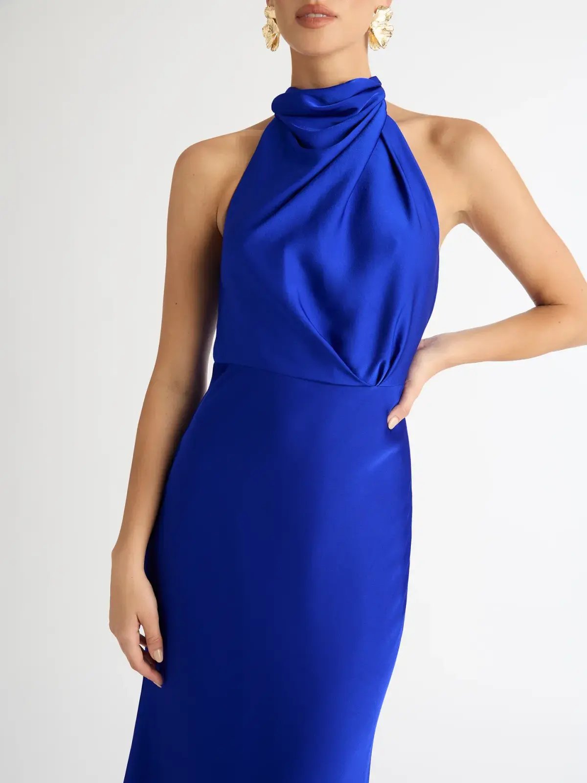 Sheike Jasmine Midi Dress Blue Size 10 photo 2