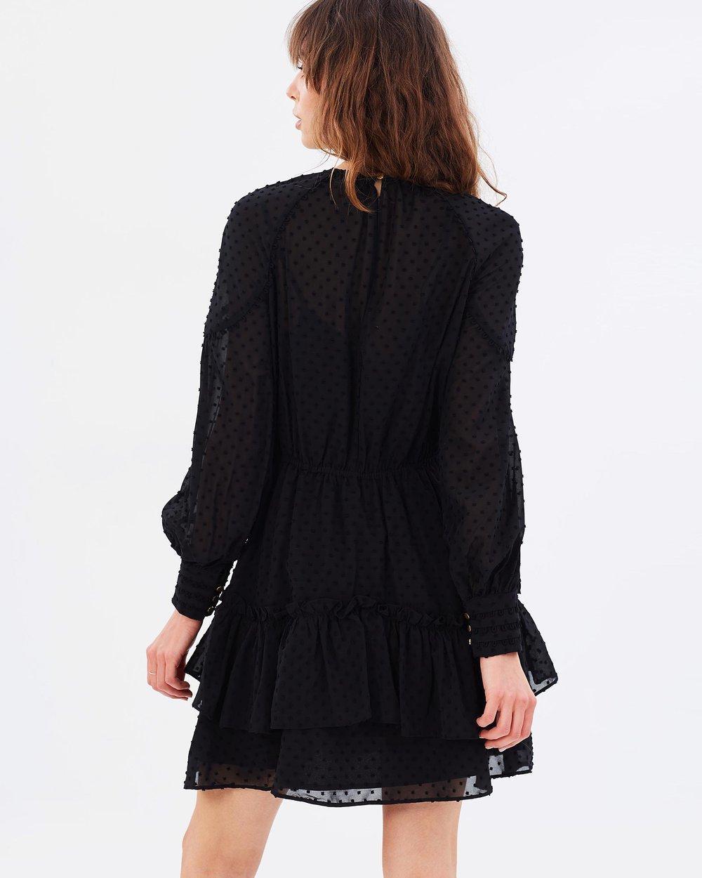 Talulah Sweet Allure Long Sleeve Mini Dress in black size 10 photo 3