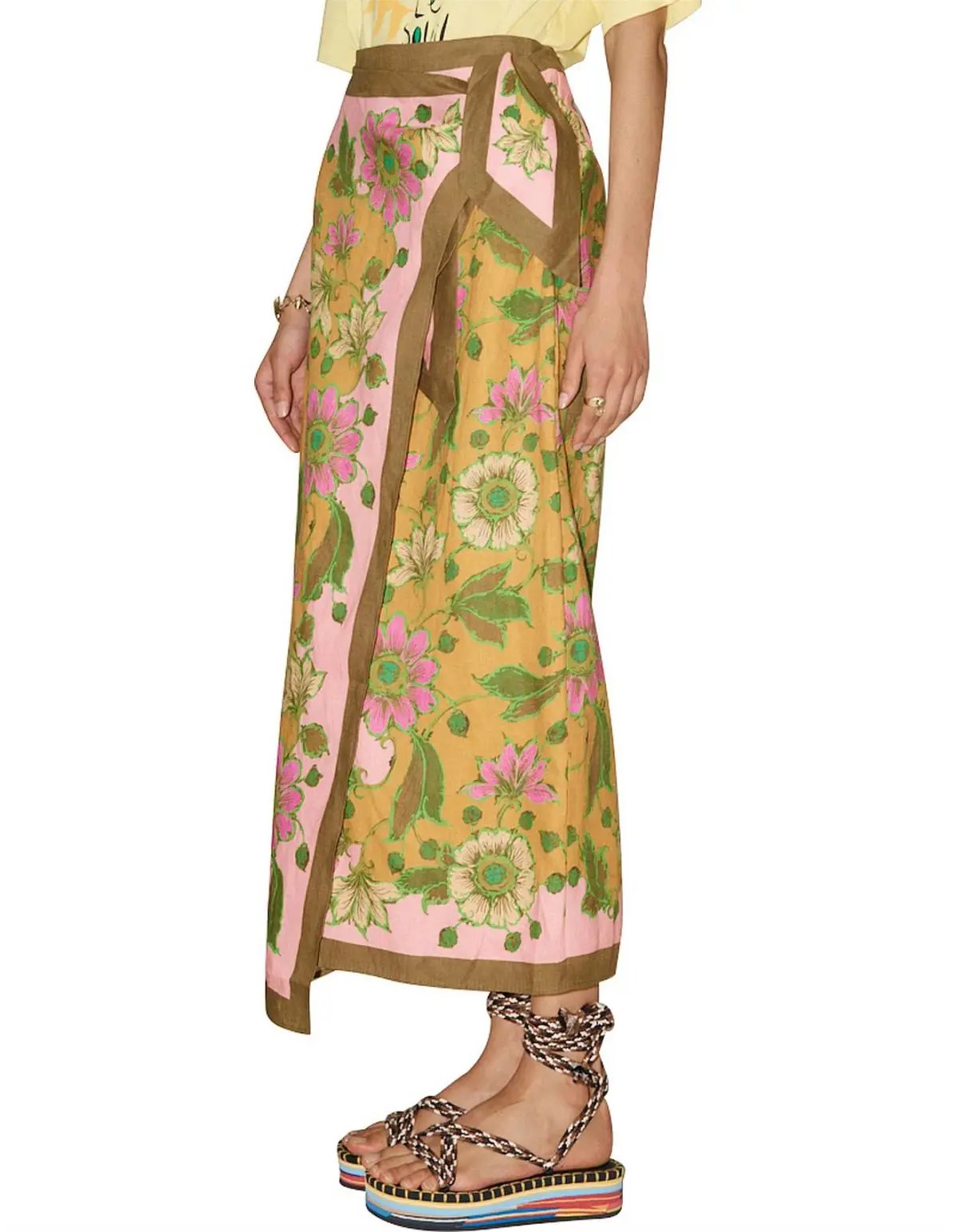 Alemais Winnie Wrap Sarong Skirt Floral Size S / Au 8 photo 2