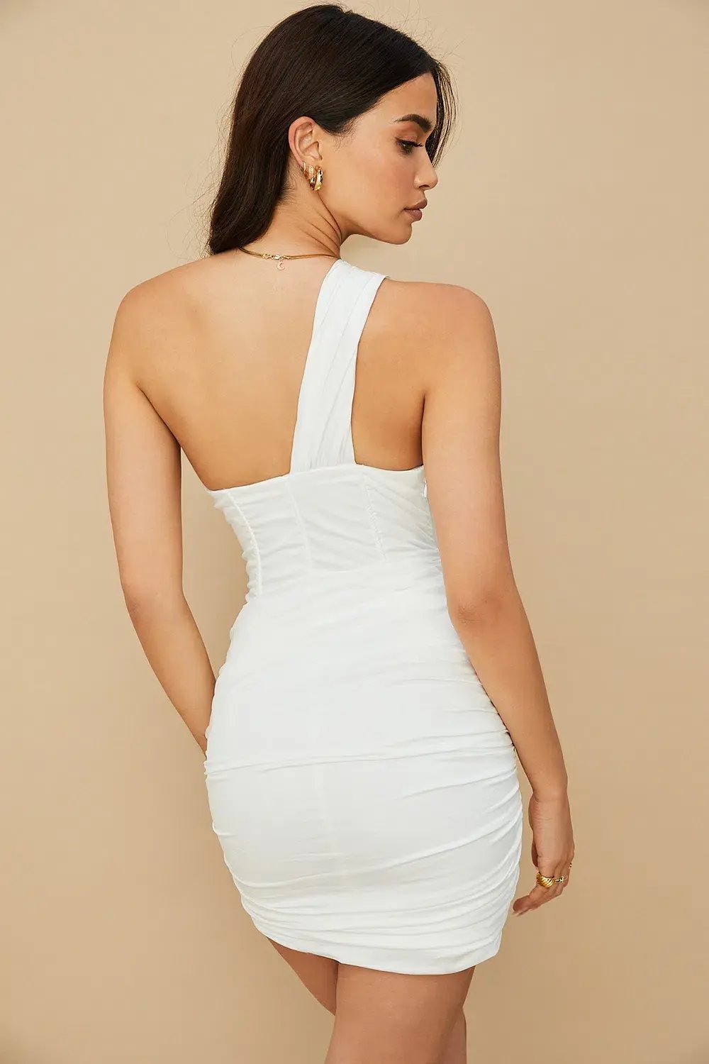 House of CB Clementine Cut Out Mini Dress White Size XS / Au 6 photo 3