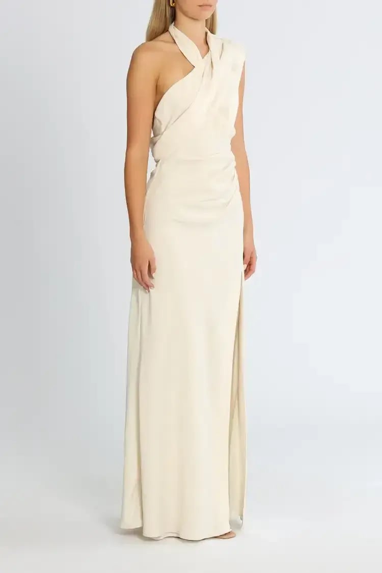 Misha Bella Gown in Ivory Size 8 photo 2