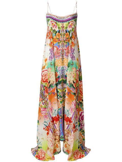 Camilla Flower Hour Full Hem Long Dress Print Size 8 photo 3