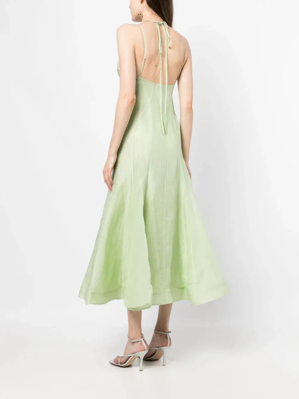 Leo Lin Gina Slip Midi Dress Mint Size 6 photo 2