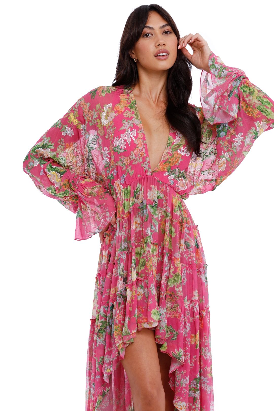 Miyu Hi Lo Dress - Pink photo 2