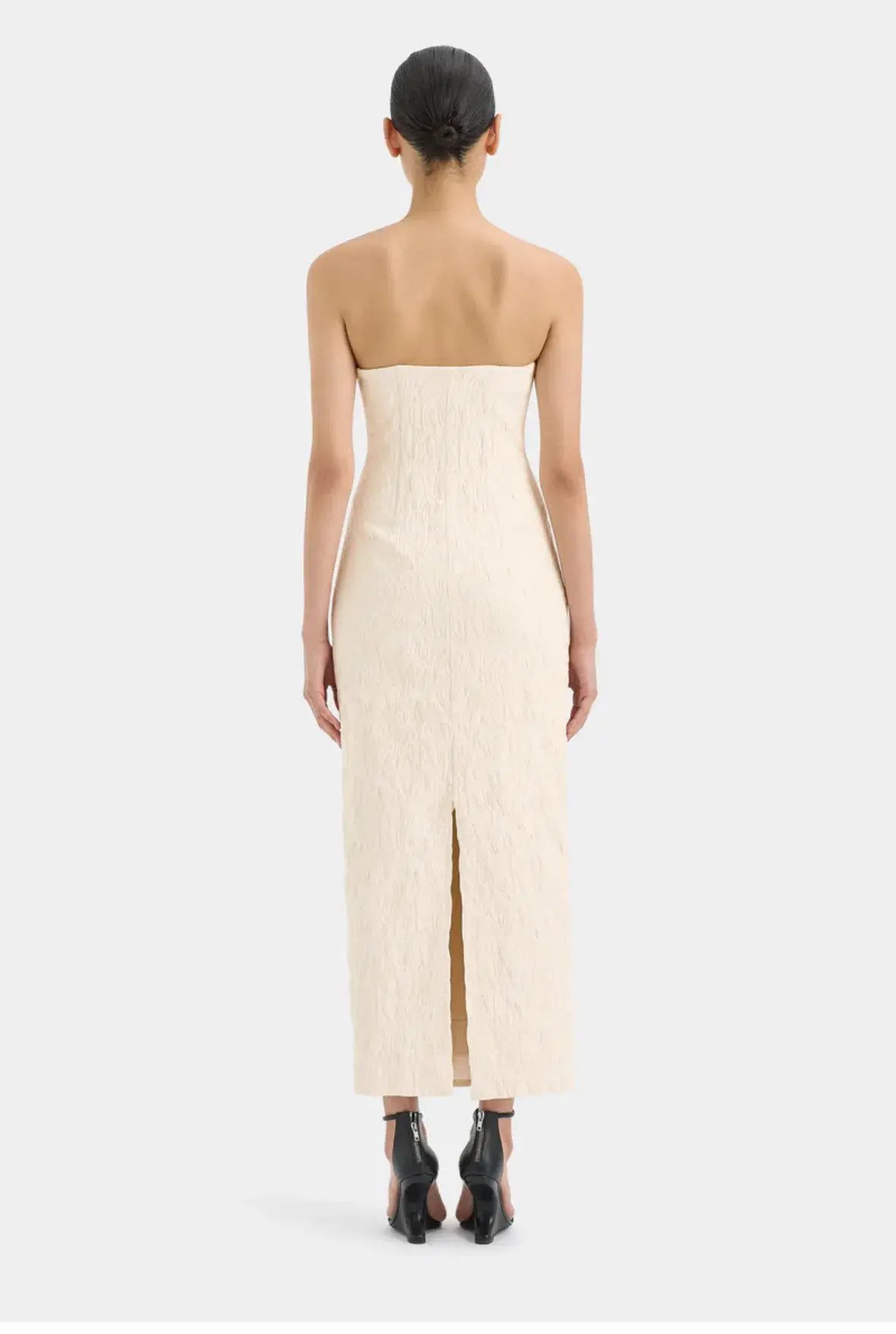 Sir The Label Etienne Column Gown Cloud Jacquard Size 0 / AU 6 photo 2