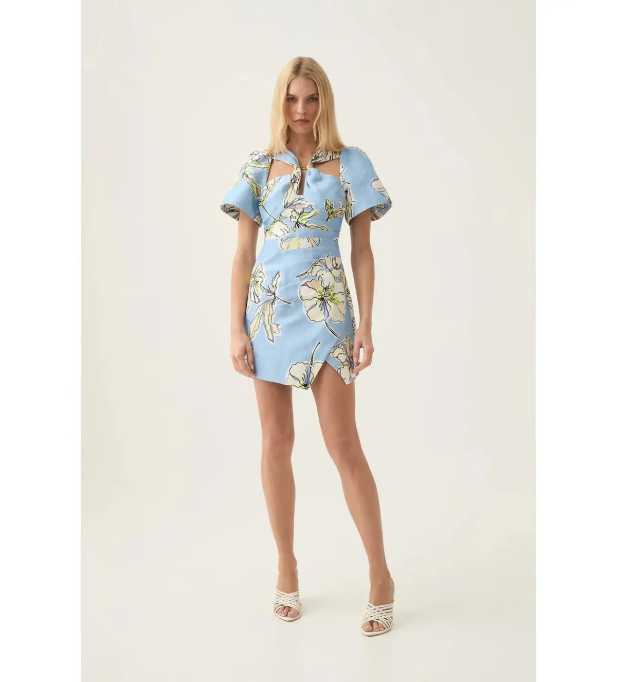BARIANO Navy full length formal dress photo 6