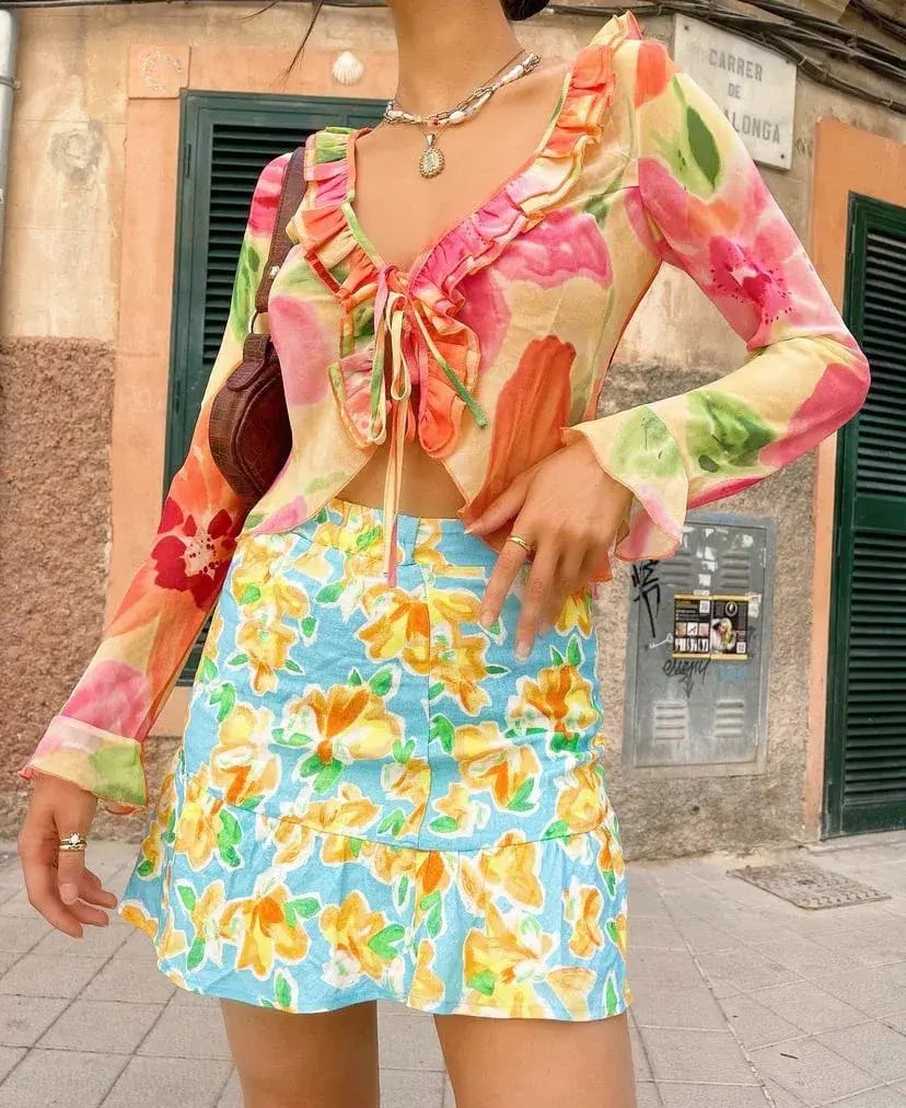 With Jean Fifi Blouse in Petunia Size L/AU 12 photo 7
