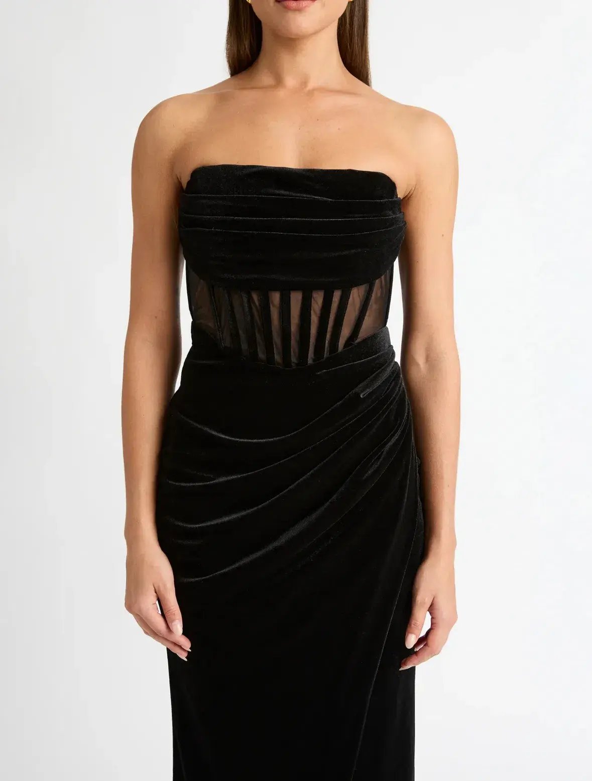 Sheike Trinity Maxi Dress Black Size 8 photo 2