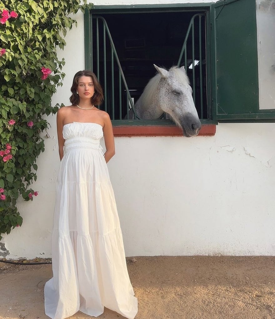 Bumpsuit Shirred Strapless Gown photo 3