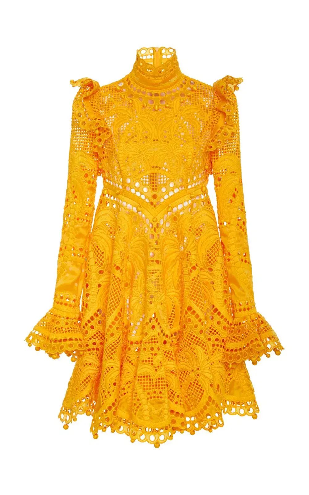 Zimmermann Brightside Palm Mini Dress Yellow Size 0 / AU 8 photo 2