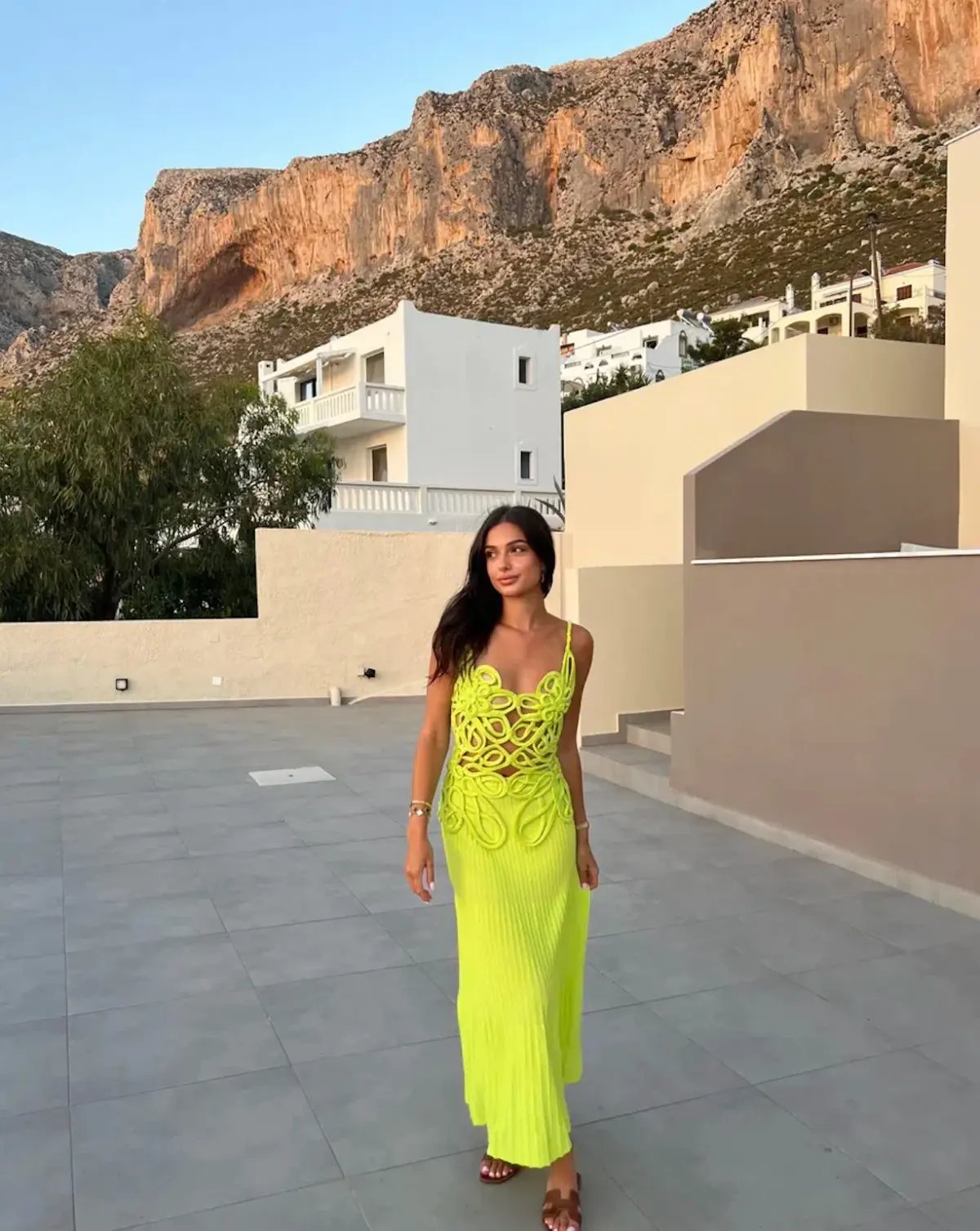 Cult Gaia Nalda Knit Midi Dress Green Size AU 8 photo 5
