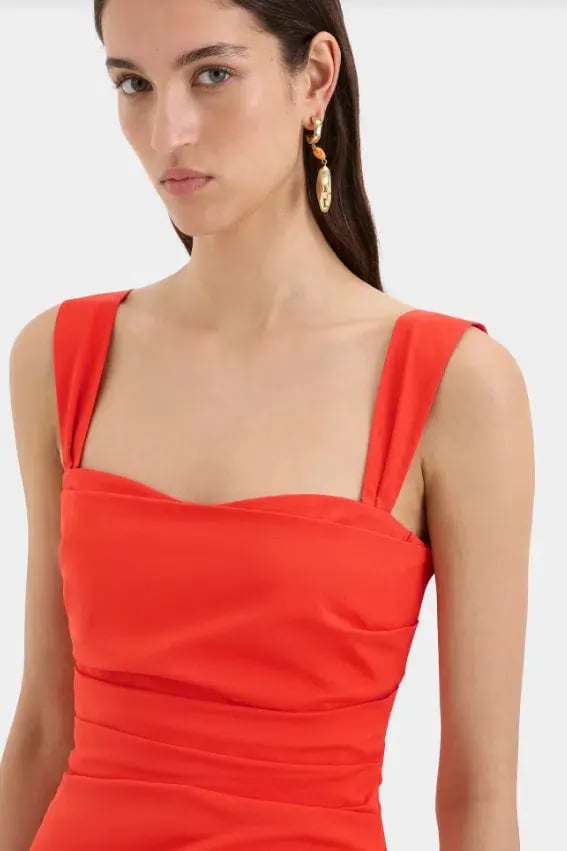 SIR The Label Dahlia Gown Orange Size 8 photo 3