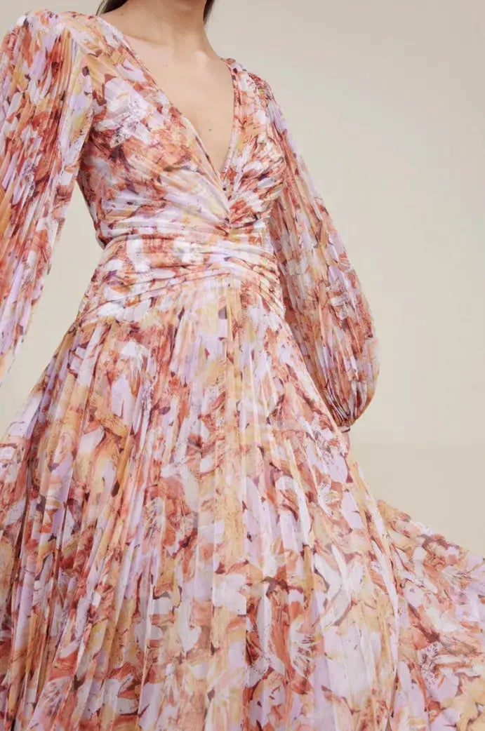 Acler Astone Dress in Lilac Brush Print Size 10 photo 3