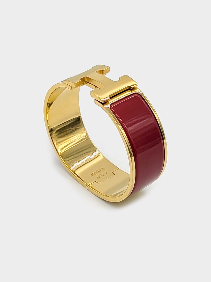 Hermès Clic Clac H Bracelet Rouge Amarante photo 2