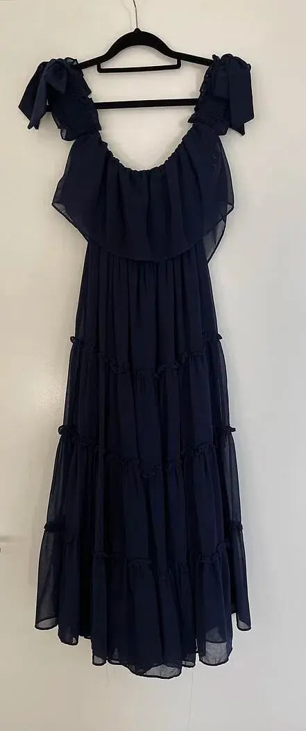 MISA Los Angeles Micaela Dress in Navy size XS photo 4