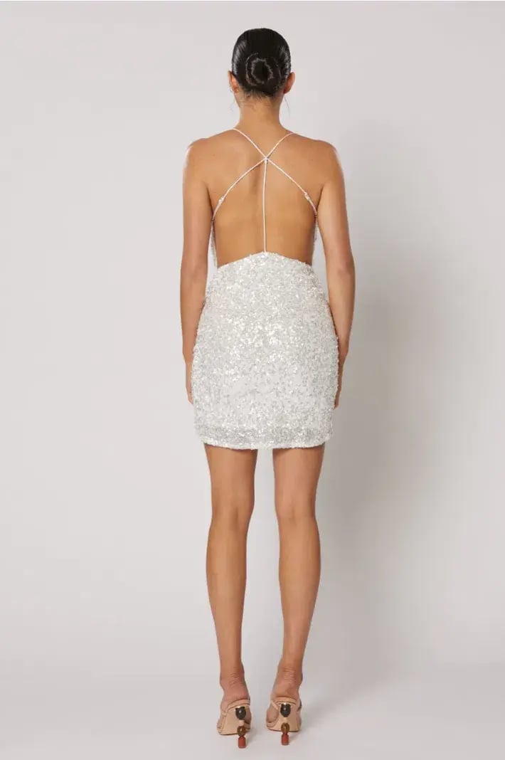 Winona Asha Mini Dress White Size 12 photo 3