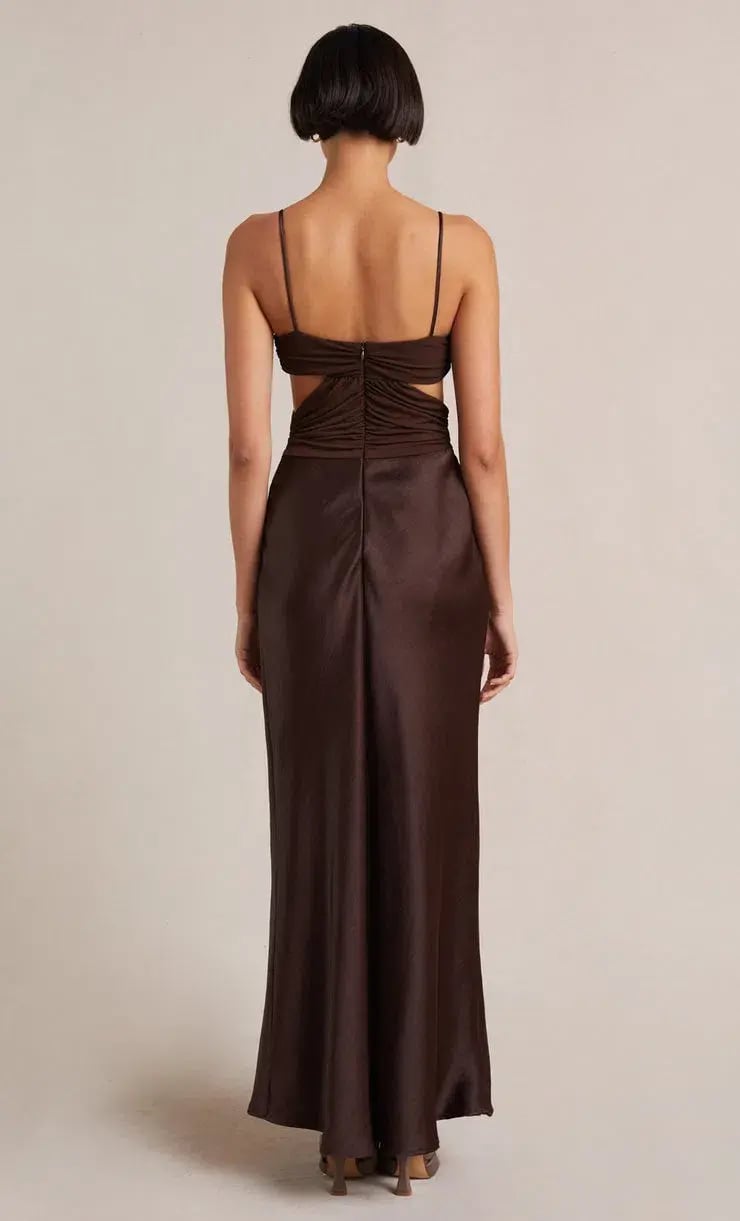Bec and Bridge Nadia Twist Dress Brown Size 6 photo 2