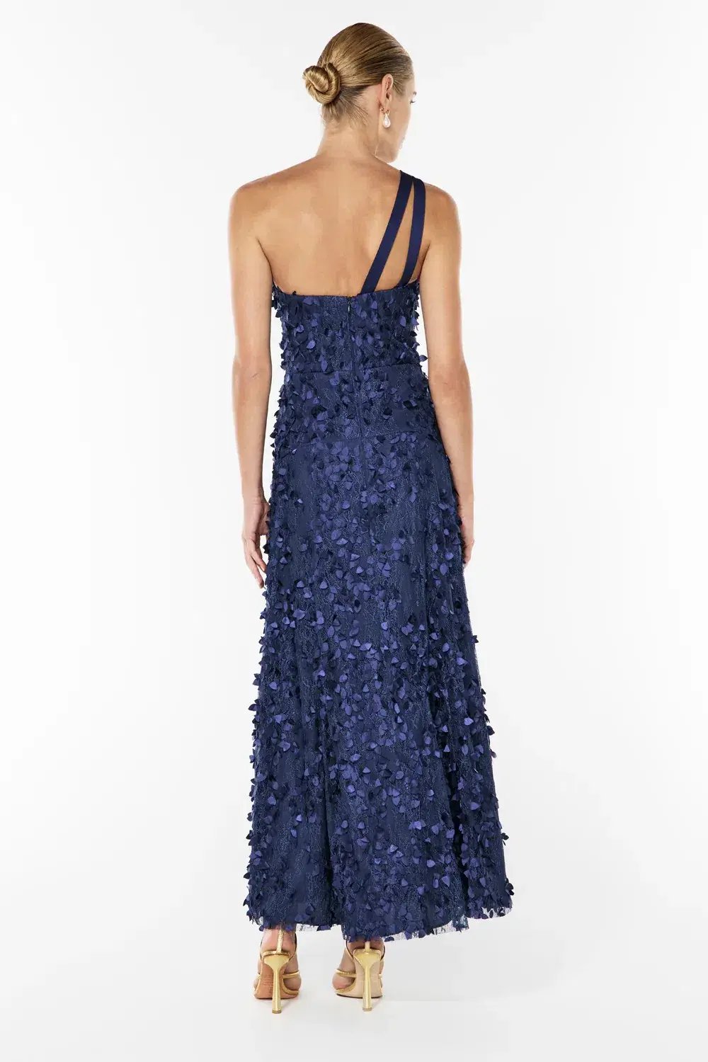 Manning Cartell Enchantment One Shoulder Dress Royal Blue Size AU 10 photo 4