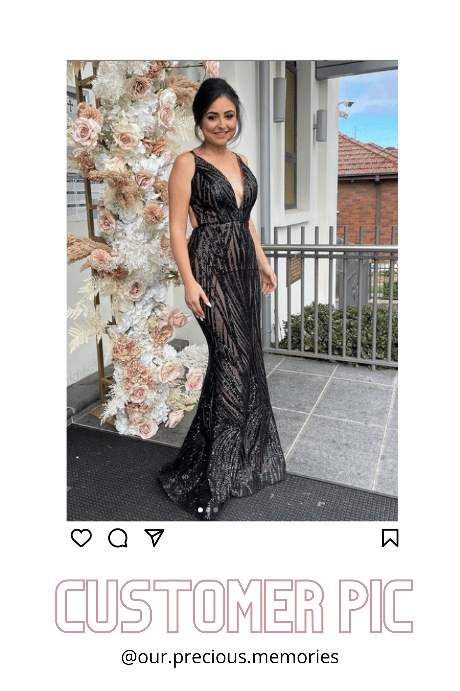Cari Gown in Black photo 5