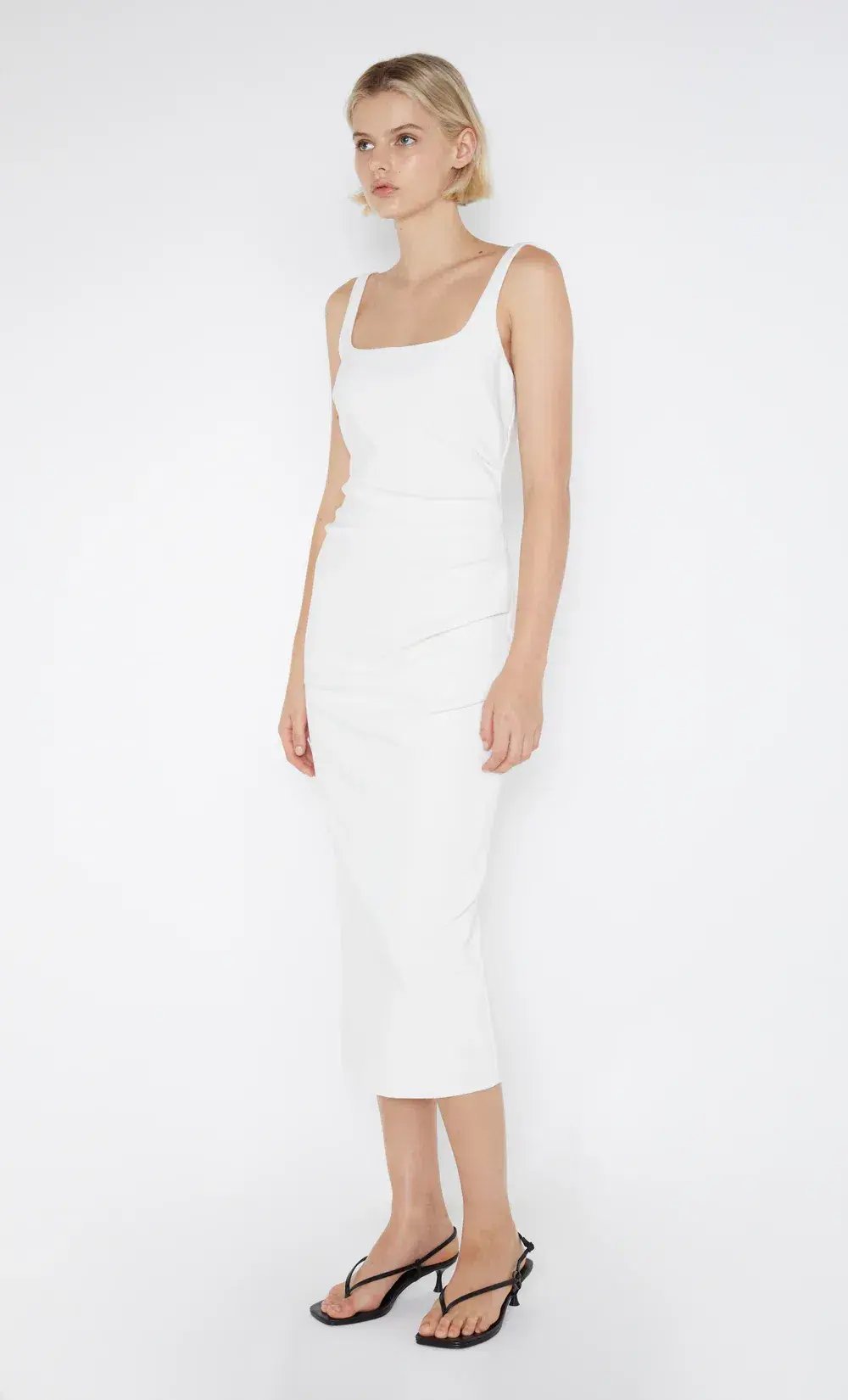 Bec & Bridge - Be Mine Square Neck Dress in  Ivory Size AU 8 photo 3