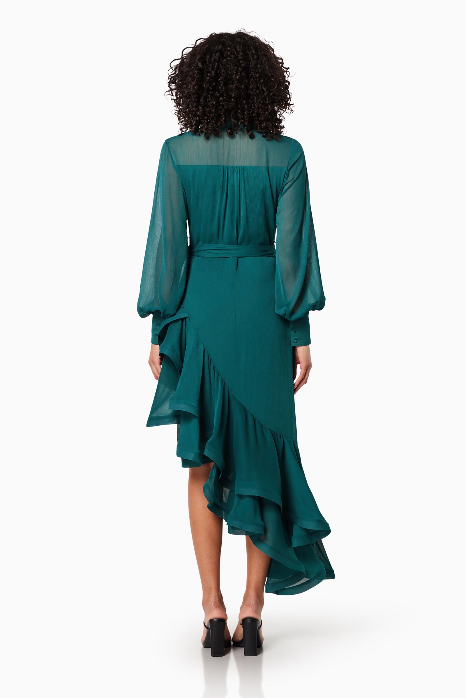 ELLIATT GENEVIEVE DRESS - FOREST GREEN photo 4