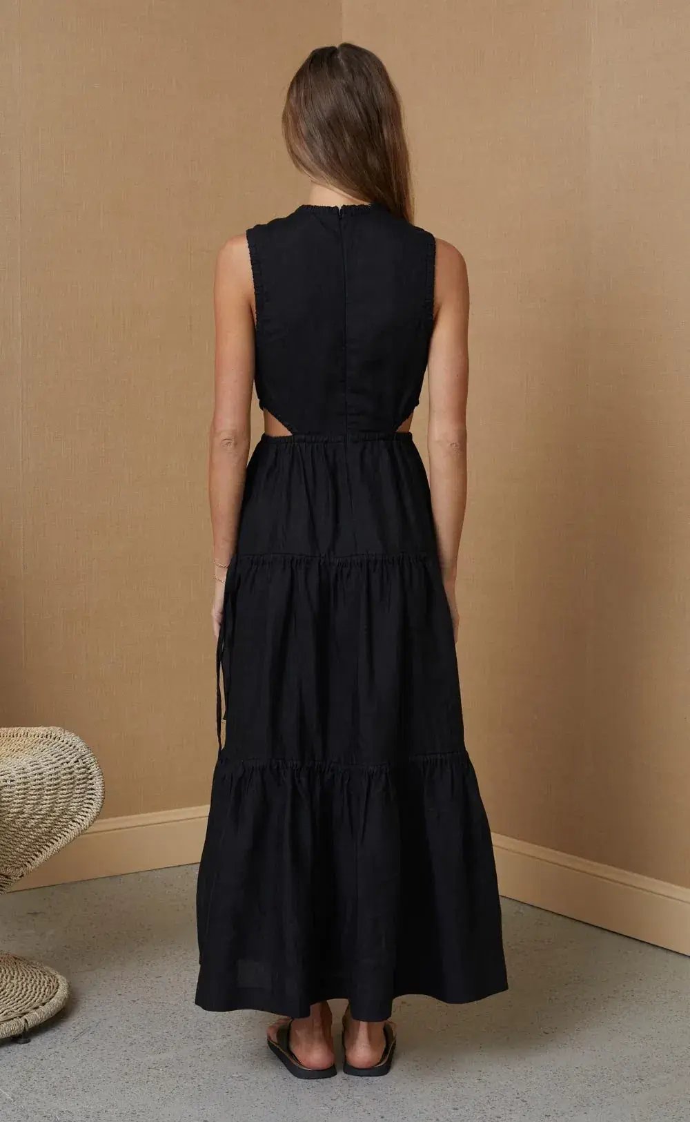 Bec & Bridge Henriette Maxi Dress Black Size AU 6 photo 3