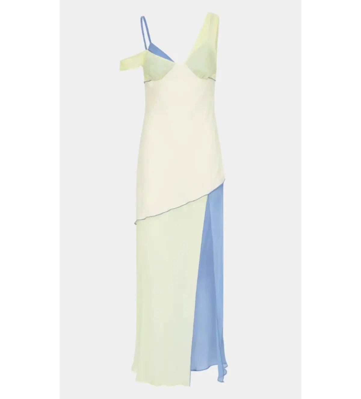 Sir the Label Thames Splice Midi Dress Ecru Multi Size AU 10 photo 4