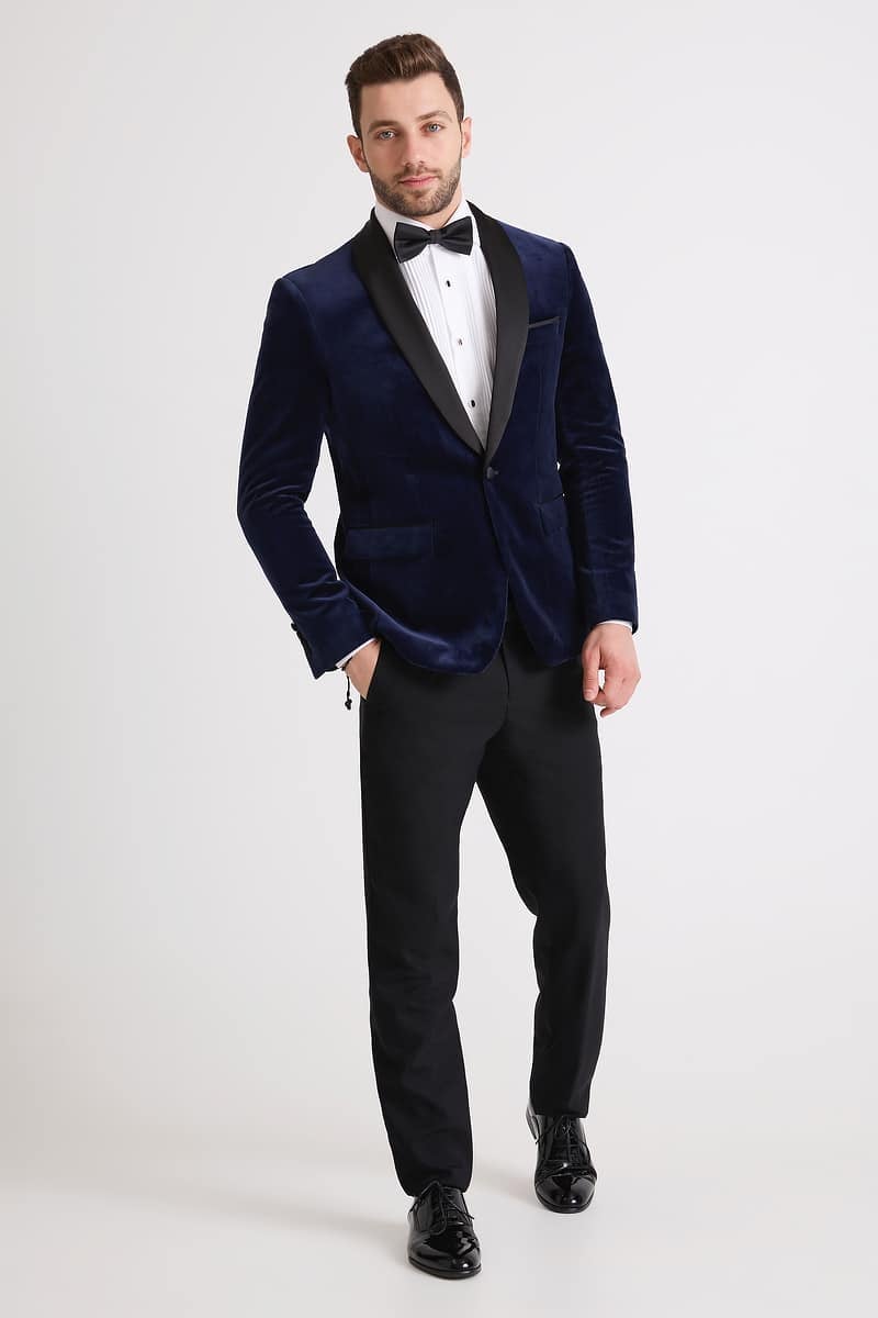 Blue Velvet Tuxedo Jacket photo 3