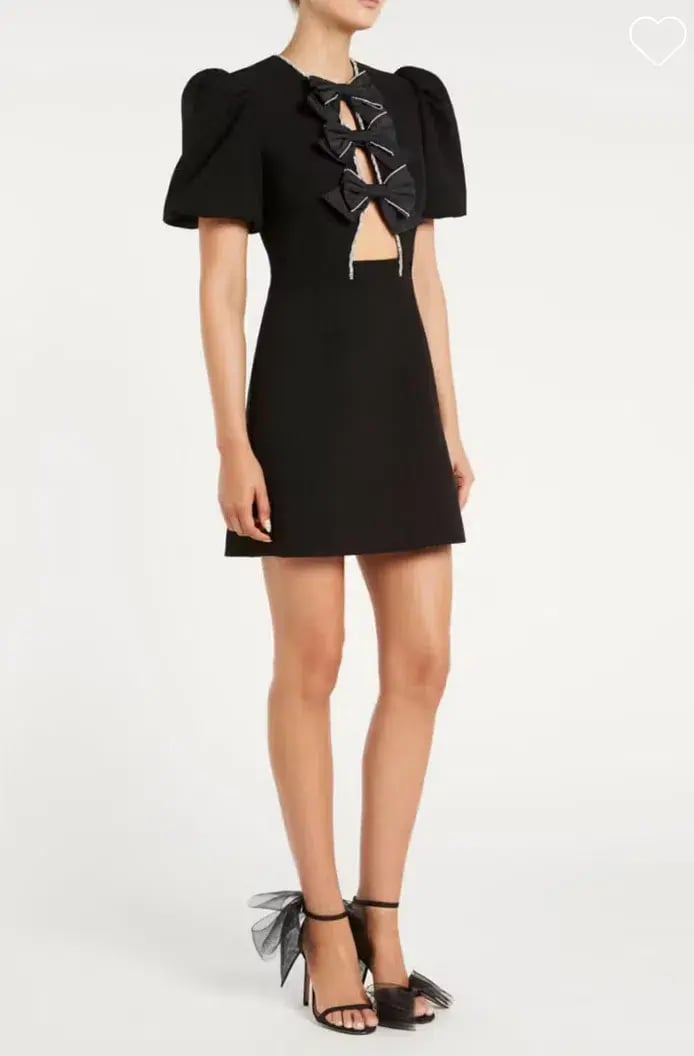 Rebecca Vallance Katie Bow Mini Dress Size 12 photo 2