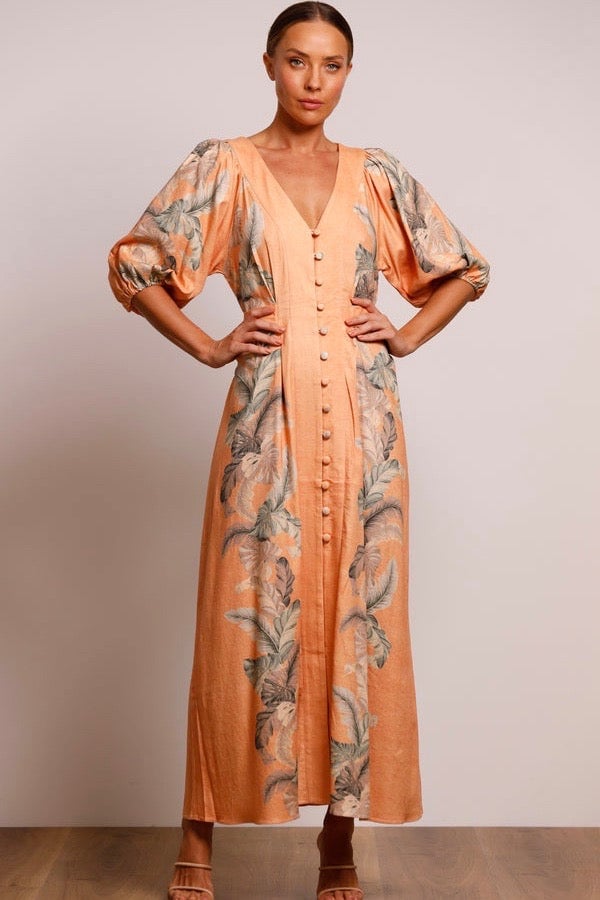 PASDUCHAS HORIZON MIDI DRESS - EARTH photo 6
