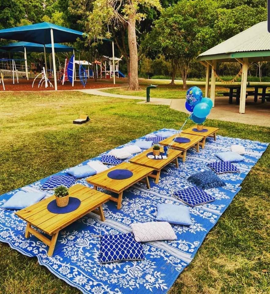 Picnic Tables set up for hire photo 3