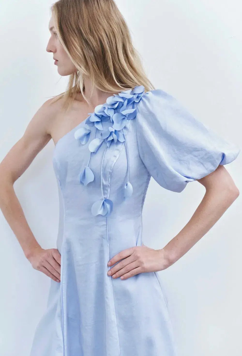 Aje Camille Midi Dress Blue Size 8 photo 6